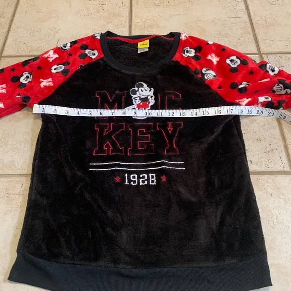 Disney Mickey Mouse & Friends Velour Raglan Sweatshirt - Small - Picture 2 of 7